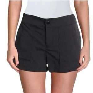 Athleta Shorts Womens Black Size 4 Trekkie Ripstop Trail Hiking Nylon Active
